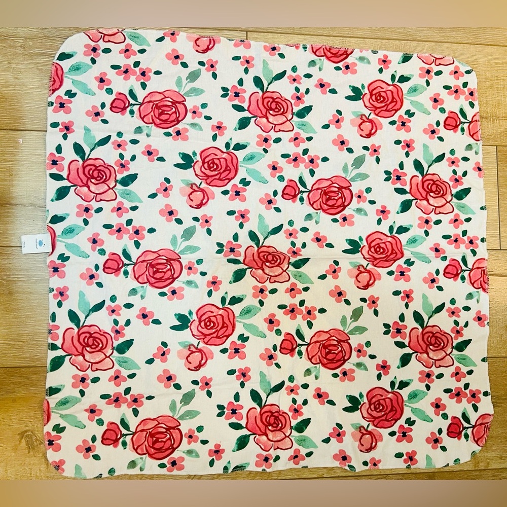 NWOT Floral Baby Girl Swaddle Blanket
